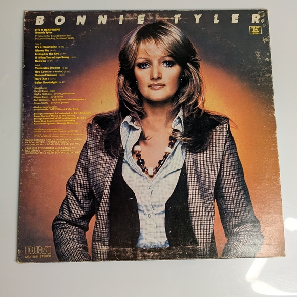 Vintage Bonnie Tyler Vinyl Record Collection Speed Of Night/Heartache - Picture 3 of 5